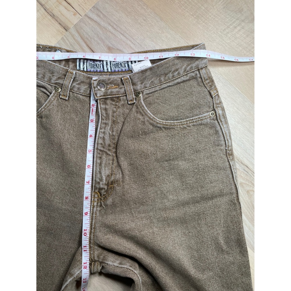 Vintage Forenza High Waisted Straight Leg Brown Denim Jeans Size 8 Made in USA - Picture 7 of 10